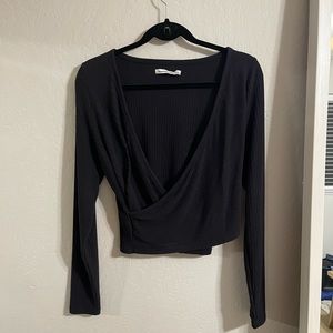 Abercrombie Long Sleeve Wrap Top